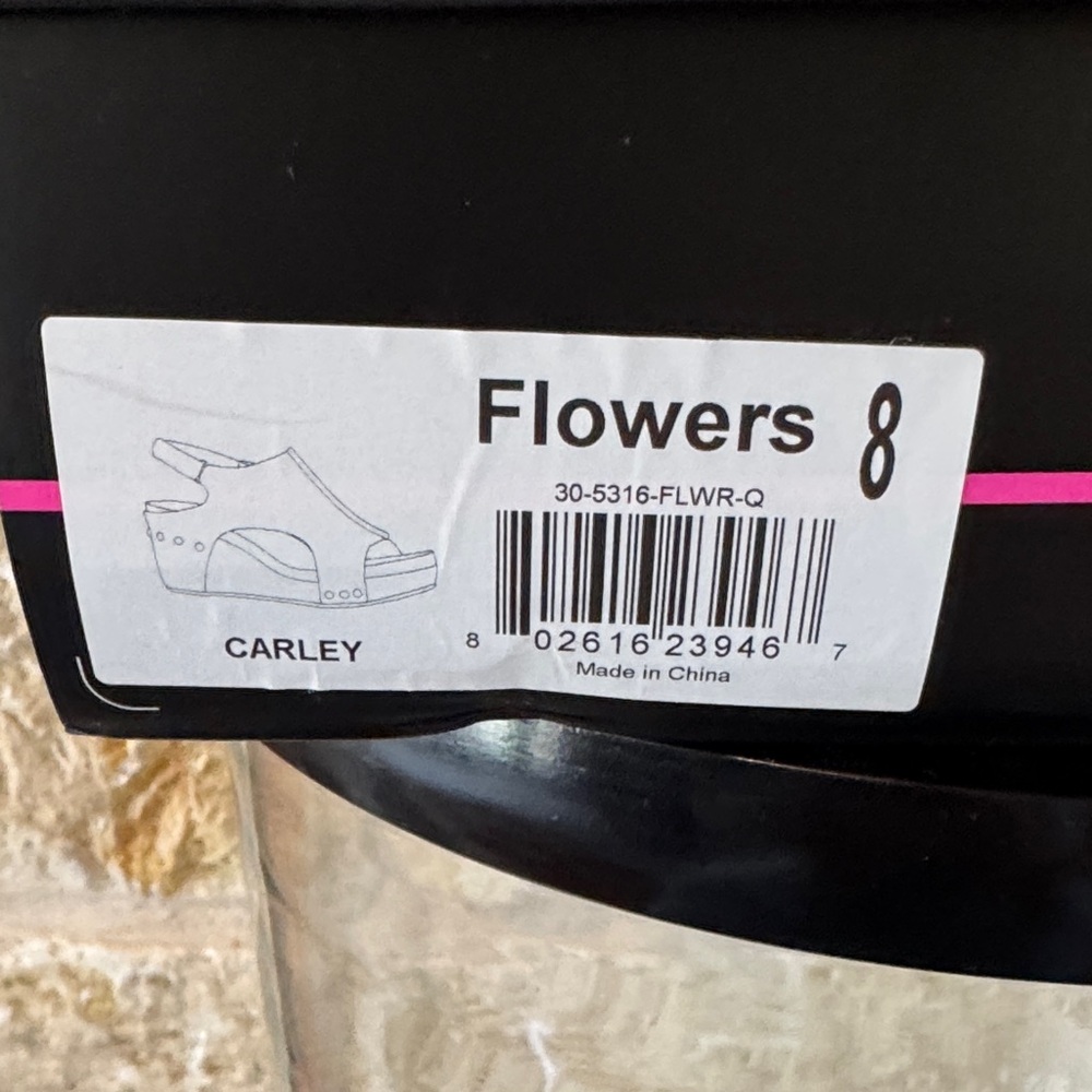 Corkys Carly Colorful “Flowers” Wedge Sandals - Picture 6 of 7